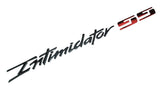 1Pc Intimidator SS Emblem Letters Badge 88980874 Black Red 17 INCH
