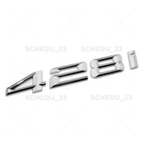 FOr BMW 428i Chrome Logo Emblem Badge Car Trunk Lid M Power Series Performance