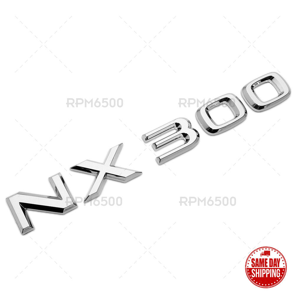 Lexus Liftgate OEM Chrome NX 300 Letter Logo Badge Car Emblem Replace F-Sport