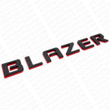 19-23 Chevrolet Blazer Liftgate Redline Letter Nameplate Badge Emblem Black Red