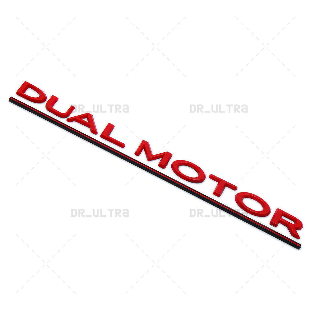 Tesla Rear Liftgate Lid Dual Motor Performance Nameplate Logo Badge Emblem Sport