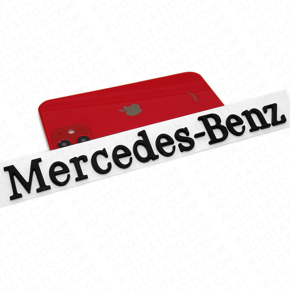 Mercedes-Benz Letter Emblem 3D Logo Nameplate Badge Decoration AMG Sport Black