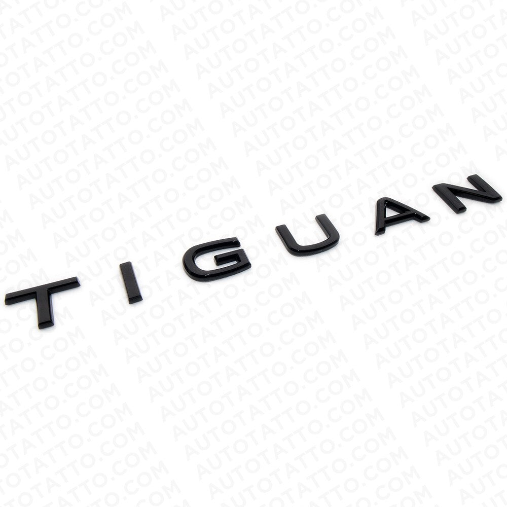 22-23 Tiguan Rear Liftgate Nmaeplate Badge Letter Emblem Gloss Black