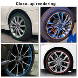 26FT Car Wheels Hub Rim Edge Protector Ring Tire Guard Sticker Rubber Strip Line