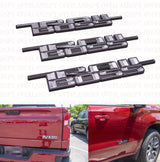 3 x chorme Black 2000-2024 Silverado Z71 Trailboss Emblem Badge Nameplate