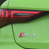 RS 3 RS3 OEM Chrome Rear Letter Tail Badge Trunk Emblem Nameplate Badge Sport
