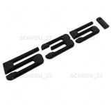 11-16 BMW 535i Trunk Lid Emblem Replace Badge M Performance F10 Gloss Black