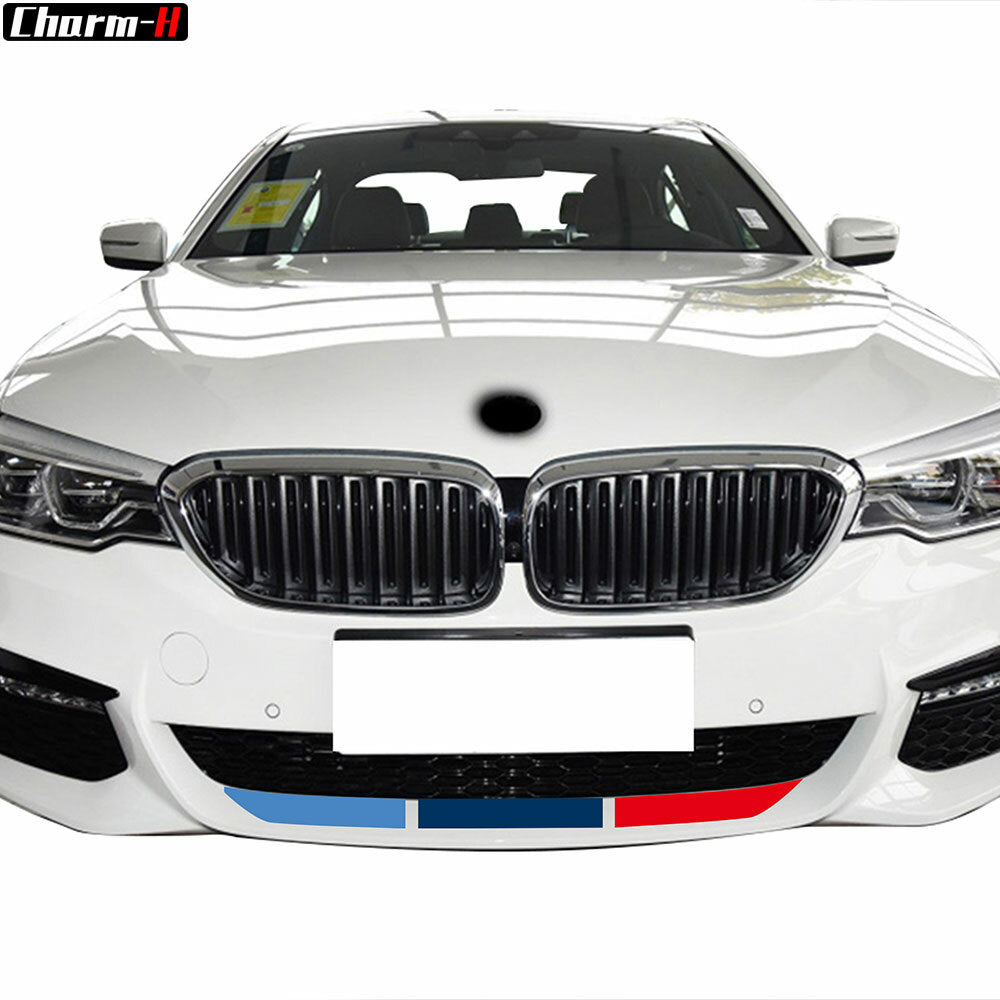 For BMW Universal M Performance Power Sport Front Rear Bumper 3D Decal Stickers