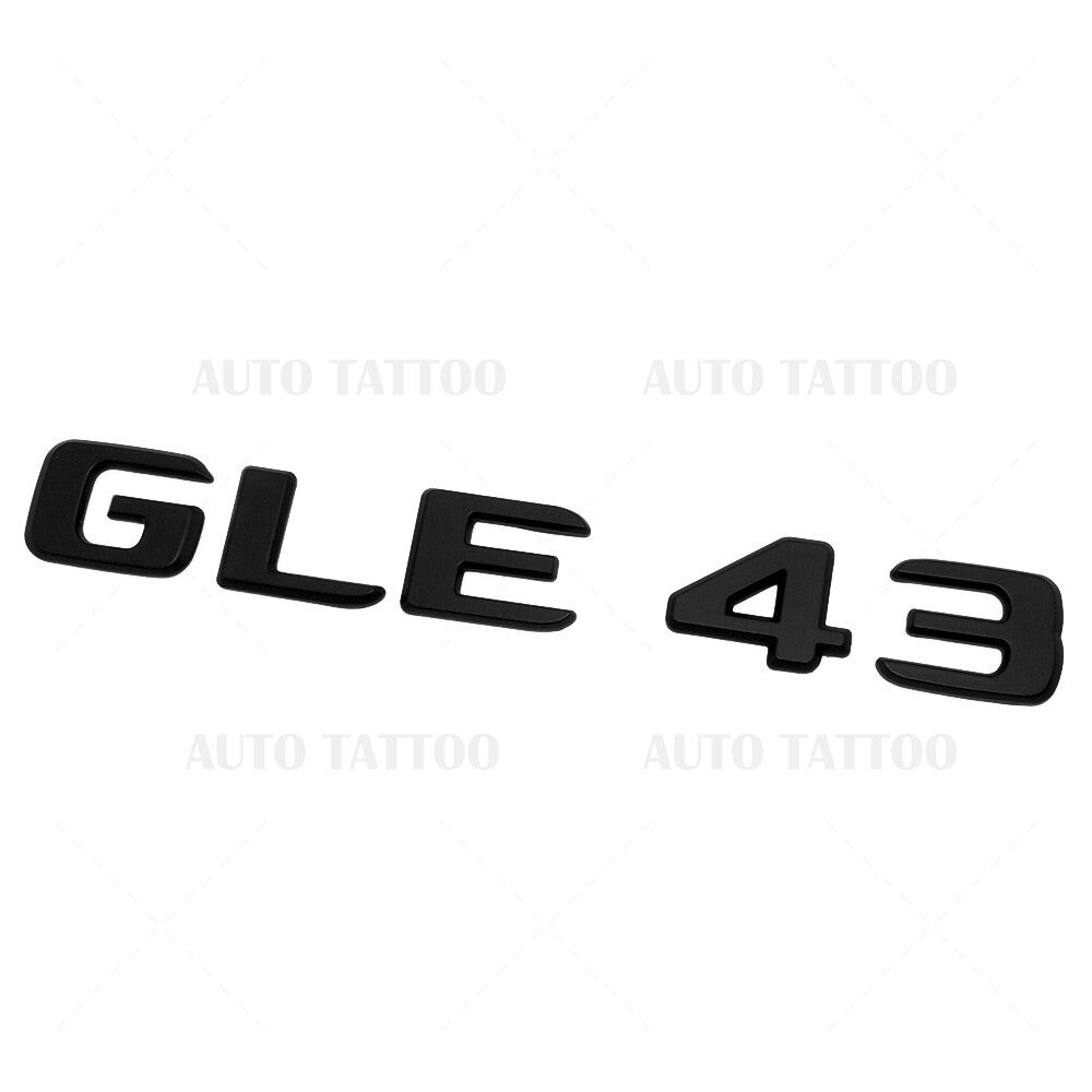 17-21 Mercedes GLE 43 Letter Emblem Liftgate Logo Badge AMG Sport Matte Black