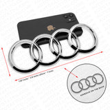 12-18 Audi A7 S7 RS7 Rear Liftgate Trunk Sign Logo Ring Badge Emblem OEM Chrome