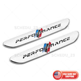 2x M Performance Car Fender Nameplate Emblem Badge Sport Limited Decorate Chrome