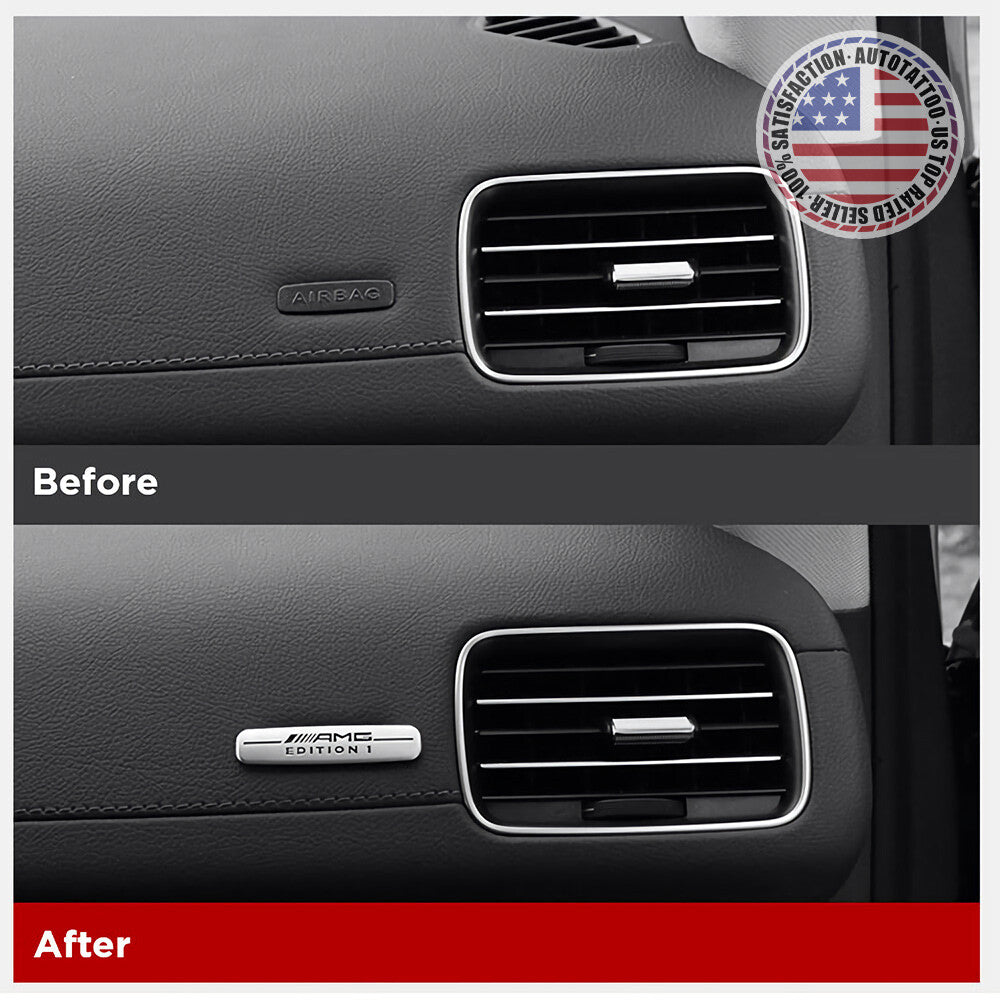 3D AMG Edition 1 Special Emblem Interior Central Control Badge Decoration Logo