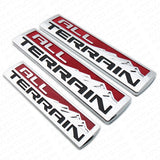 Set 3 Pcs GMC All Terrain Door Tailgate Letter Nameplate Emblem Badge Chrome