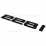 14-16 BMW 228i Trunk Lid Letter Emblem Badge M Performance Sport Gloss Black