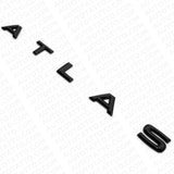 18-24 VW Atlas Rear Liftgate Hatch Lid Letter Nmaeplate Badge Emblem Gloss Black