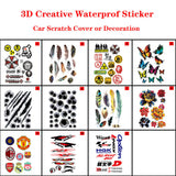 Fashion 3D Creative Waterproof Car Sticker for Auto Scratch Cover or Decoration