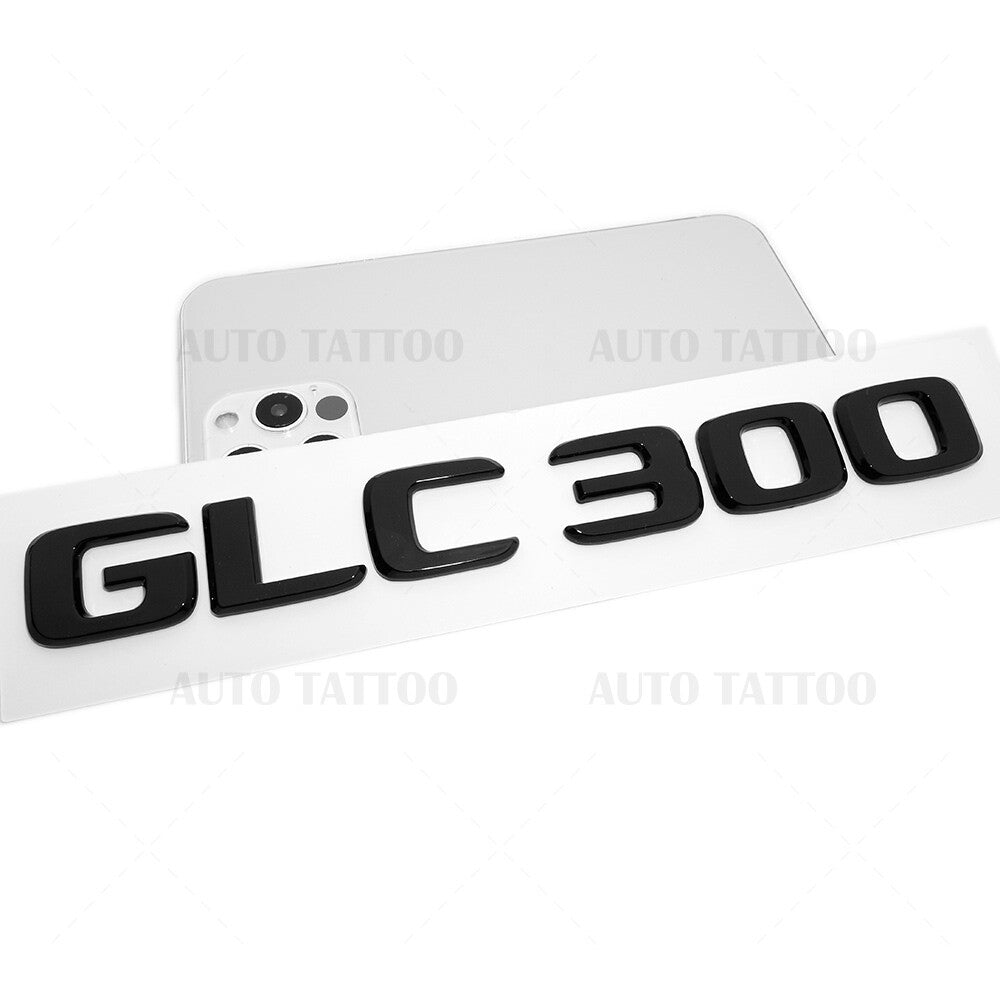 17-21 Mercedes GLC 300 Letter Emblem Liftgate Logo Badge AMG Sport Gloss Black