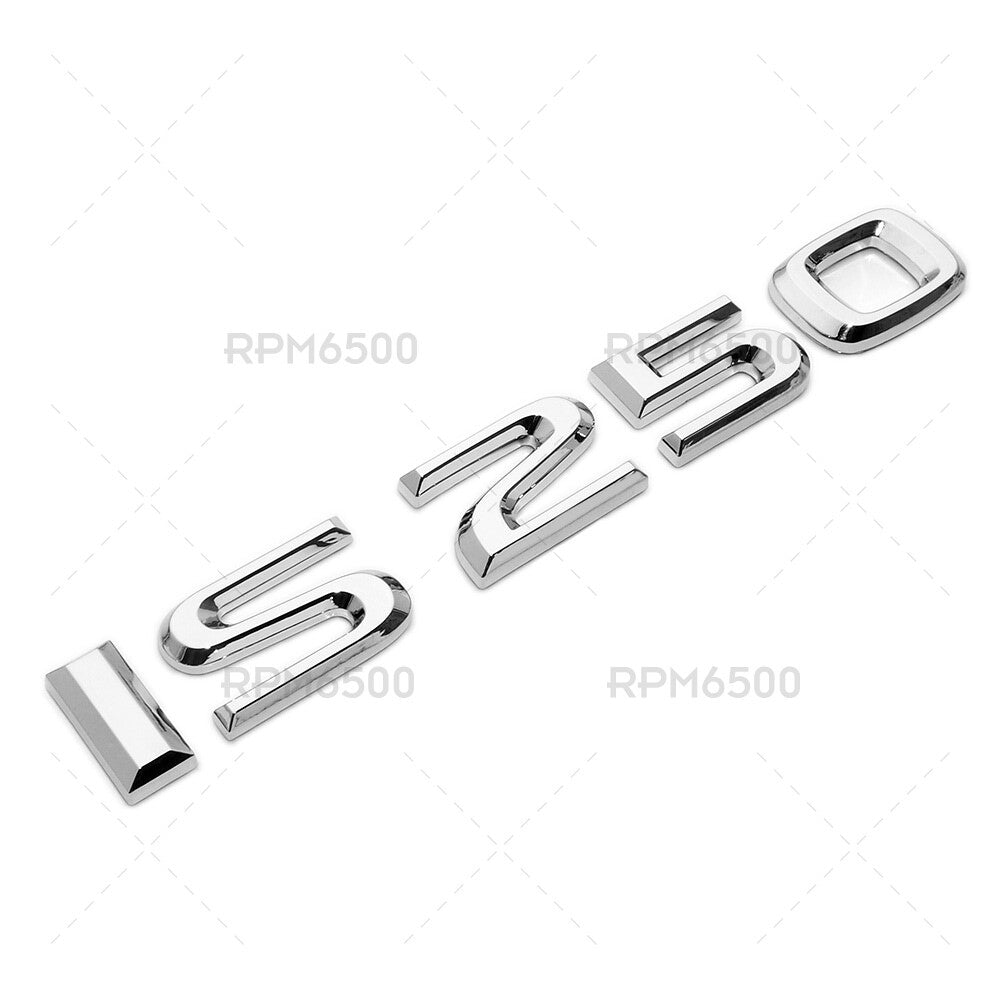 Lexus Trunk Lid OEM Chrome IS 250 Letter Logo Badge Emblem Car Replace F-Sport