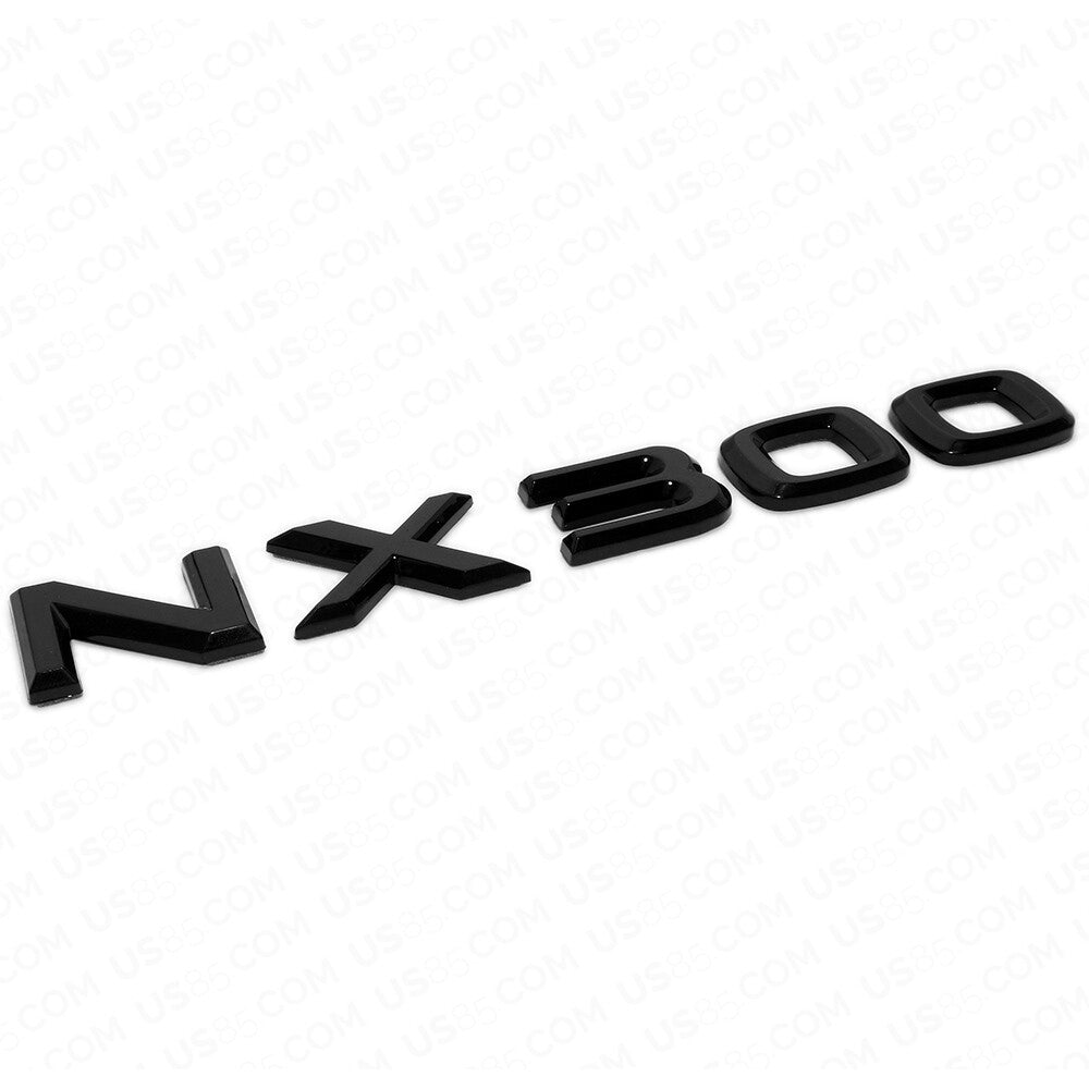 Lexus Liftgate Gloss Black NX 300 Letter Logo Badge Car Emblem Replace F-Sport