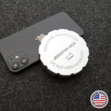 Mercedes AMG Sport Universal Aluminum Water Washer Tank Cap Cover Trim Silver