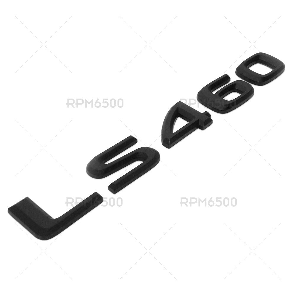 For Lexus Rear Turnk Lid Matte Black LS 460 Letter Logo Badge Emblem Car Replace