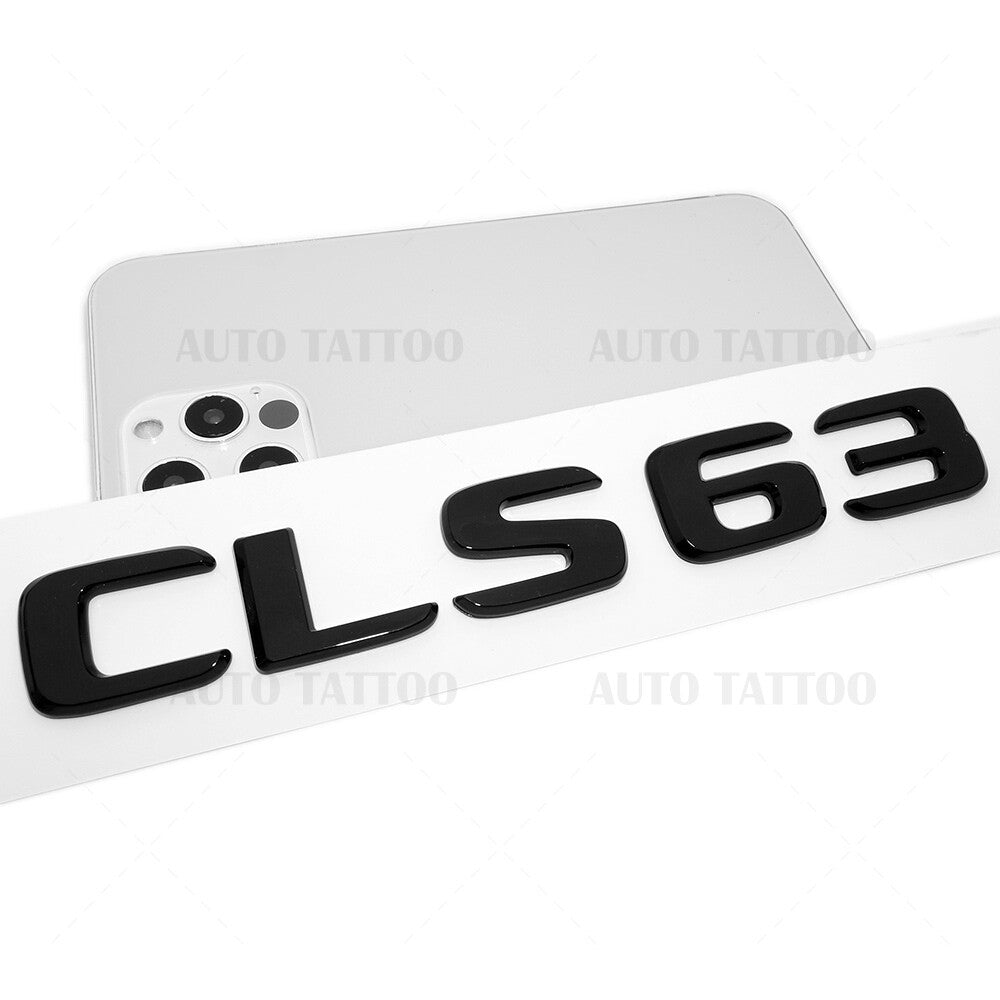 17+ Mercedes CLS 63 Letter Emblem Trunk Lid Logo Badge AMG Sport Gloss Black