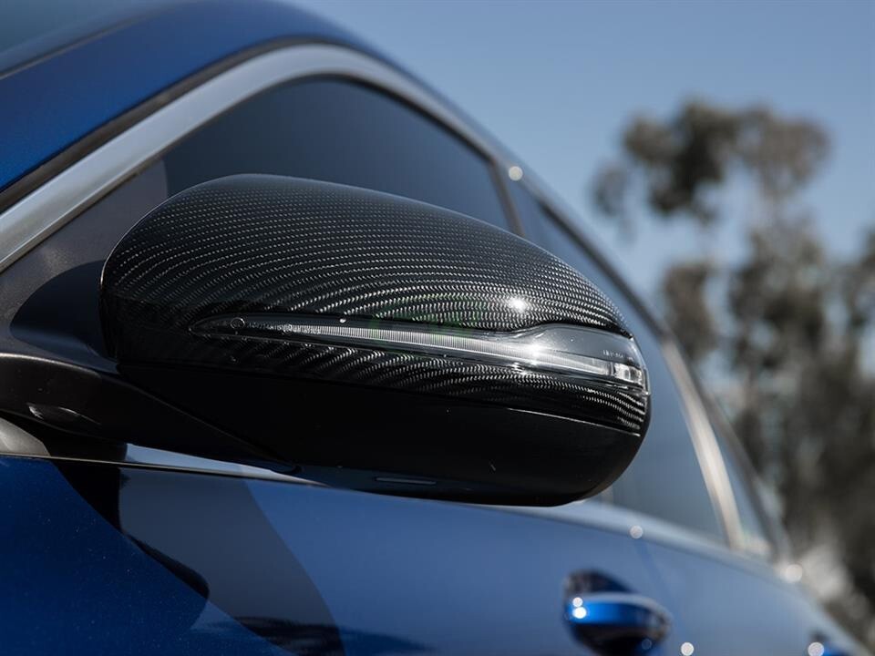 Carbon Fiber Mercedes W205 W213 X253 W222 C E S GLC Class Mirror Cover Replace