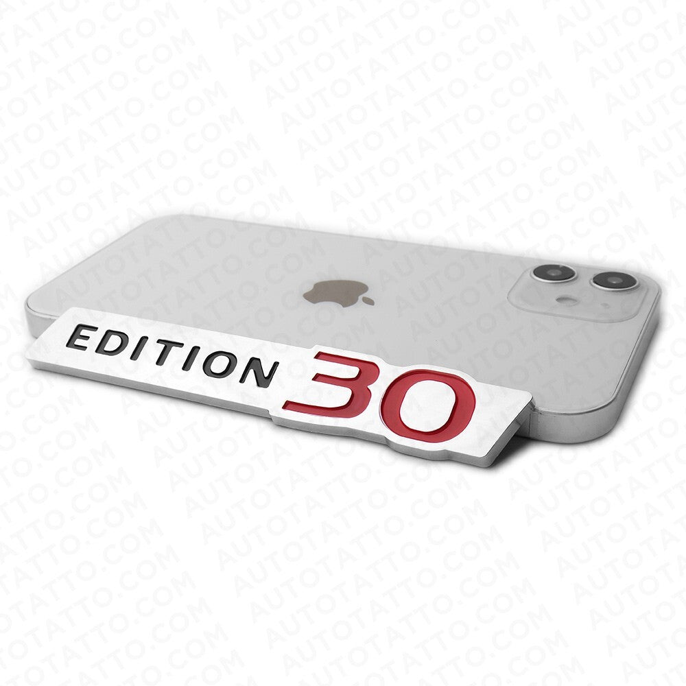 For Infiniti EDITION 30 Rear Trunk Lid Badge Emblem Nameplate Sport Chrome Red
