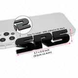 2x Gloss Black Tacoma 4 Runner TRD Pro SR5 Emblem Side Rear Door Tailgate Badge