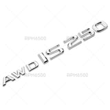 Lexus Trunk Oem Chrome AWD IS 250 Letter Logo Badge Emblem Car Replace F-Sport