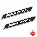 2x 3D AMG Special Edition Emblem Fender Logo Badge Nameplate Decoration Sport