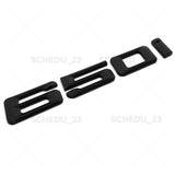Gloss Black BMW 650i Letter Logo Emblem Trunk Lid M Performance F06 F12 F13