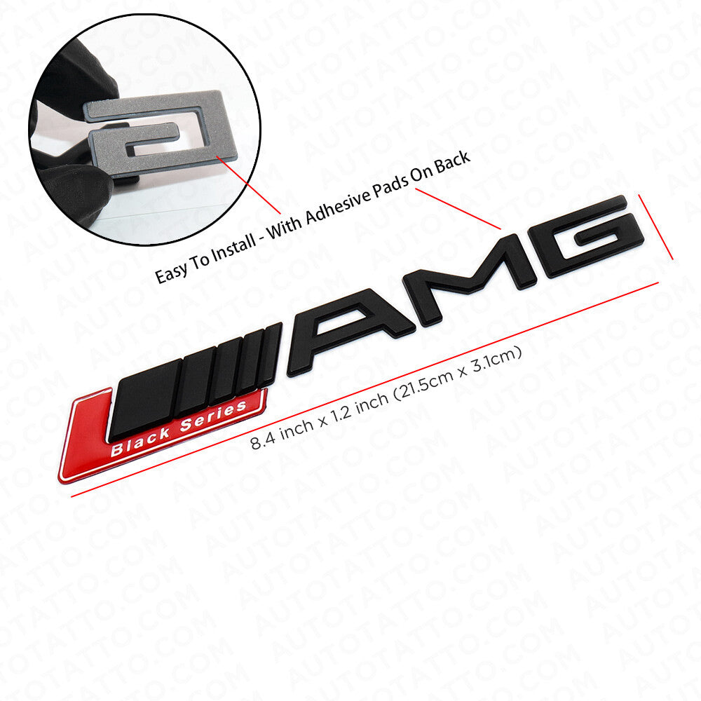 Limited Red AMG Black Series Sport Car Emblem 3D Trunk Lid Logo Badge Decoration
