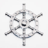 Universal 3D Fashion Metal Ship Steering Wheel Car Decal Sticker Decoration