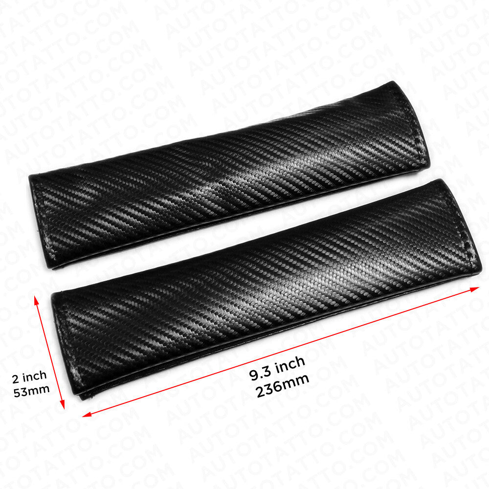 Universal Sport Carbon Seat Belt Cover Safety Shoulder Strap Cushion Pad Harness