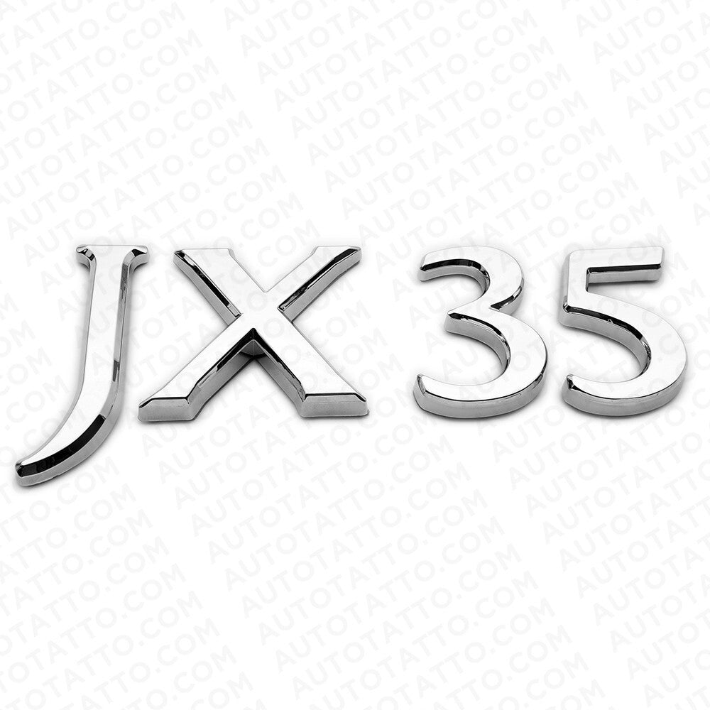 For Infiniti JX35 Rear Trunk Logo Letter Badge Emblem Nameplate Silver Chrome