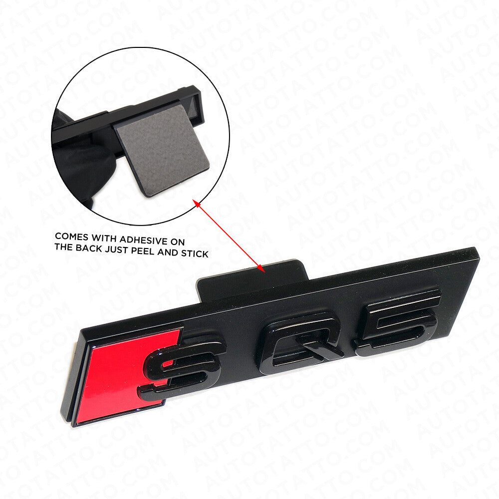 Audi SQ5 Front Grille Bumper Radiator Lettering Emblem Badge Logo Sport Black