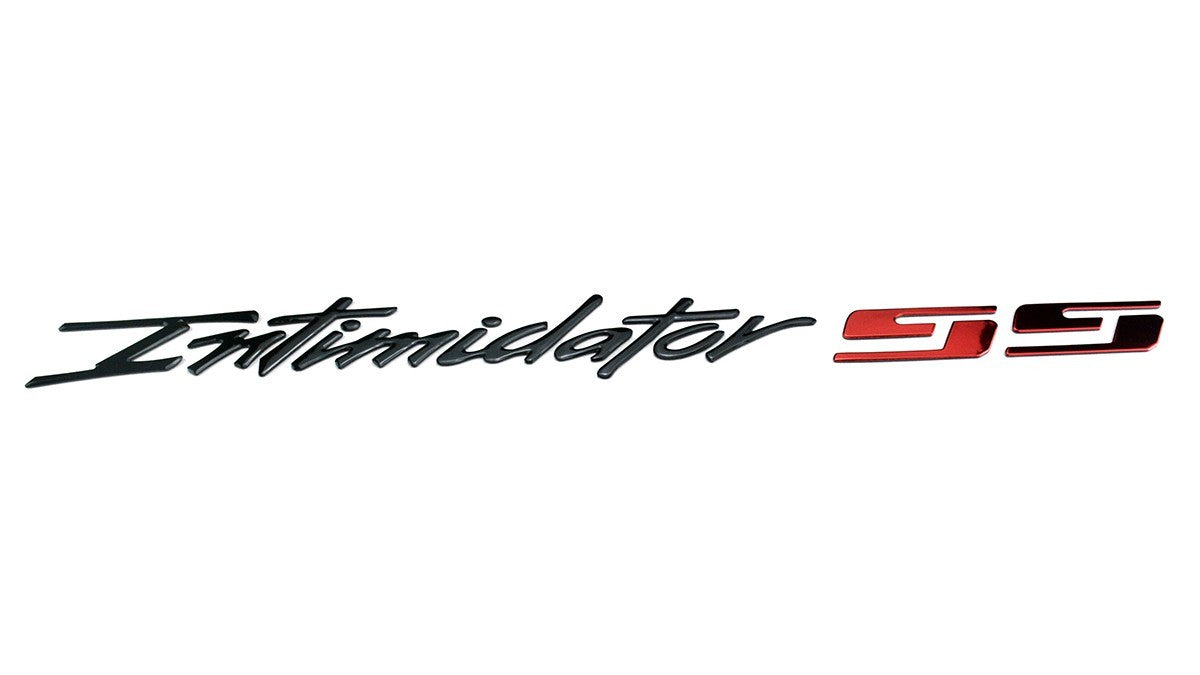 3Pc Intimidator SS Emblem 3D Nameplate Letters Badge 88980874 Black Red