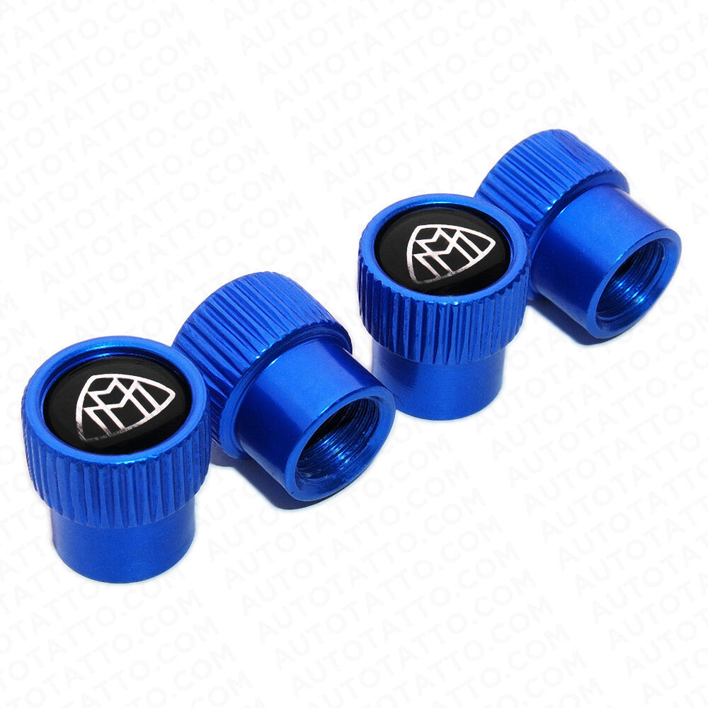 For Maybach Roundel Car Wheels Tire Air Valve Caps Stem Dust Logo Cover Sport