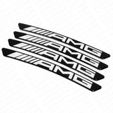 4x Mercedes AMG Edition Sport Wheels Badge 3D Sticker Logo Emblem Decoration