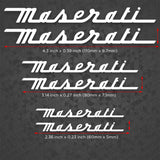 For Maserati Sport Car Wheels Brake Caliper Sticker Decal Logo Decoration White