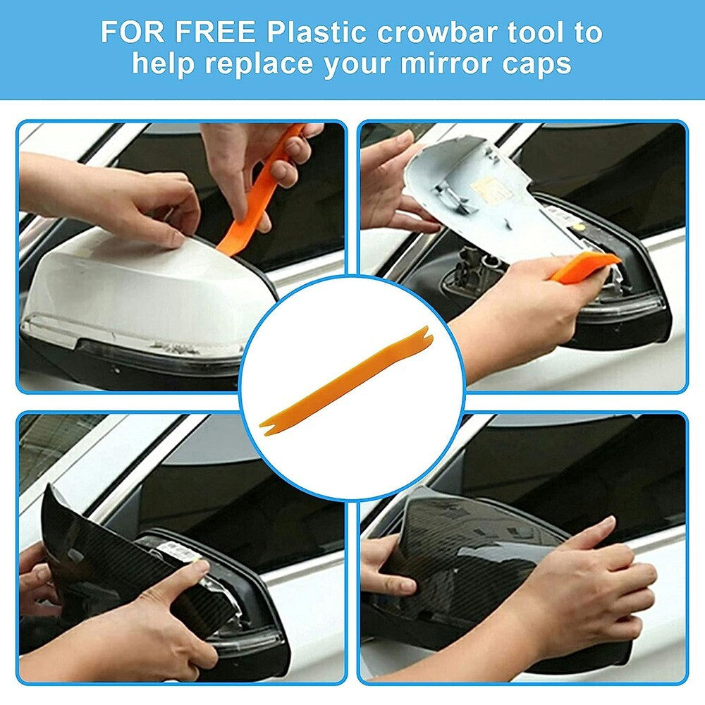 Carbon Fiber M3 Style Side Mirror Cover Cap For BMW F20 F21 F30 F32 F36 GT M2 X1