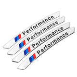 4x For BMW Performance Wheels Aluminum Sticker Badge Logo Emblem M Power Sport