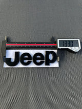Jeep 1 (one) 5-1/4" Wrangler/Gladiator Fender Emblem Badge - Black