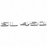 17-21 For Mercedes SL 450 Letter Emblem Luggage Trunk Lid Badge AMG Sport Chrome