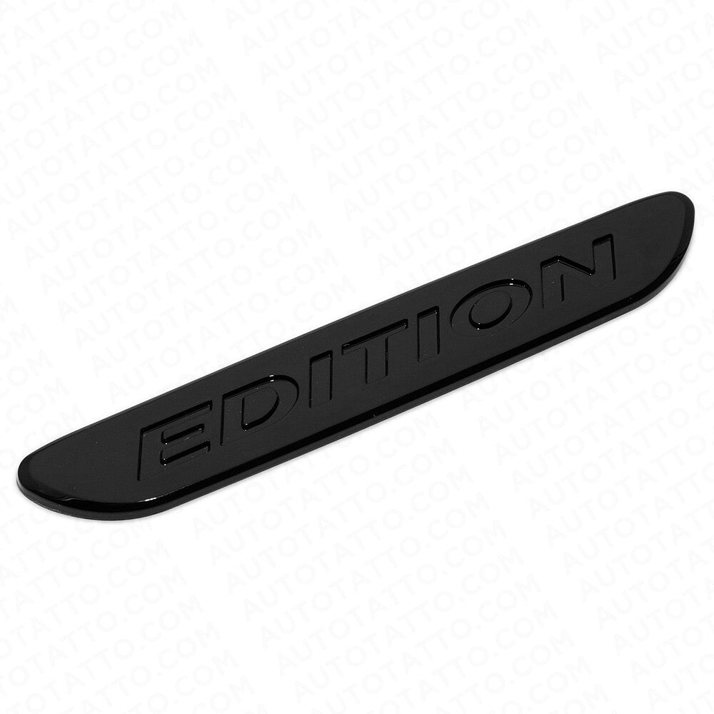 2x 3D Edition Fender Marker Car AMG Logo Badge Emblem Sport Decoration Black
