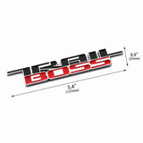 Chevrolet Silverado 1500 2500 3500 HD Trail Boss Door Bed Badge Emblem Red