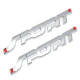 Universal 3D Fashion Metal 1x Sport / 2x Sport Car Decal Sticker Auto Decoration