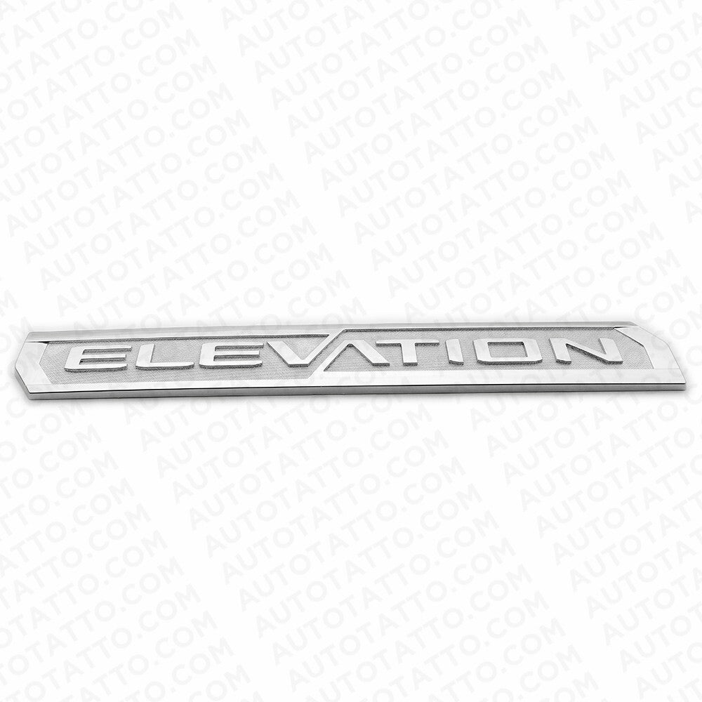 2x 19-23 GMC Sierra Elevation Front Door Left Right Nameplate Emblem OEM Chrome