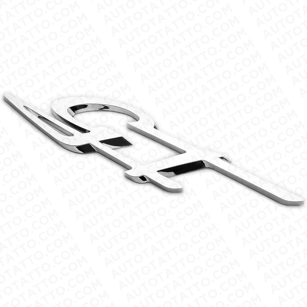 For Maserati Ghibli Levante Grecale Front Fender Logo GT Emblem Badge Chrome